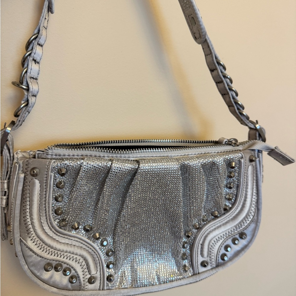 Silver Studded Women's Bag